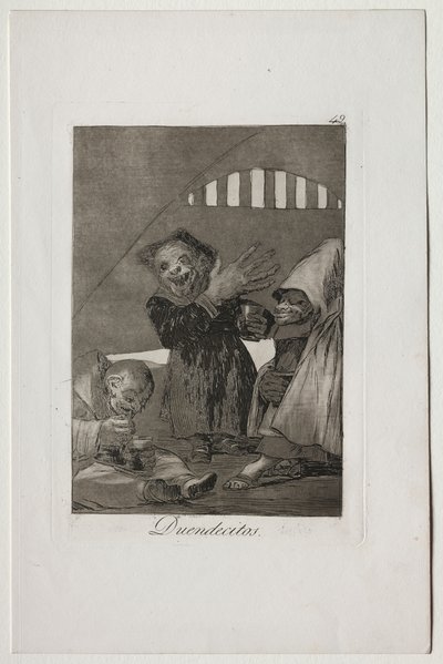 Caprichos: Hobgoblins by Francisco de Goya