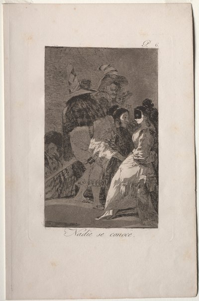 Caprichos: No One Knows Himself by Francisco de Goya