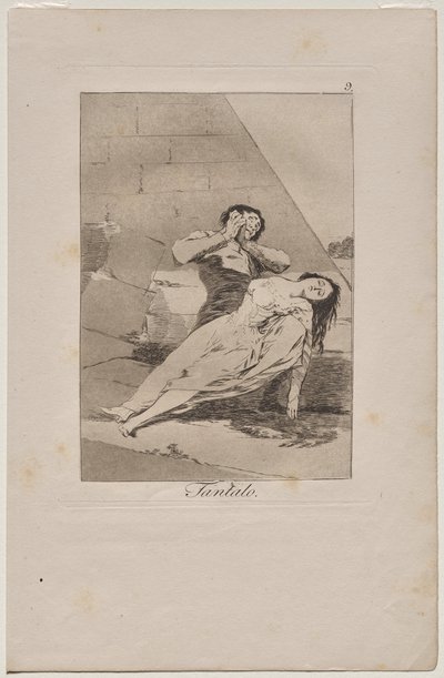 Caprichos: Tantalus by Francisco de Goya