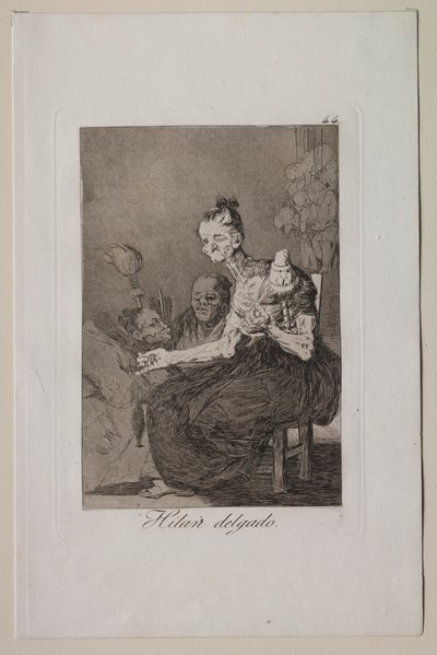 They Spin Finely by Francisco de Goya
