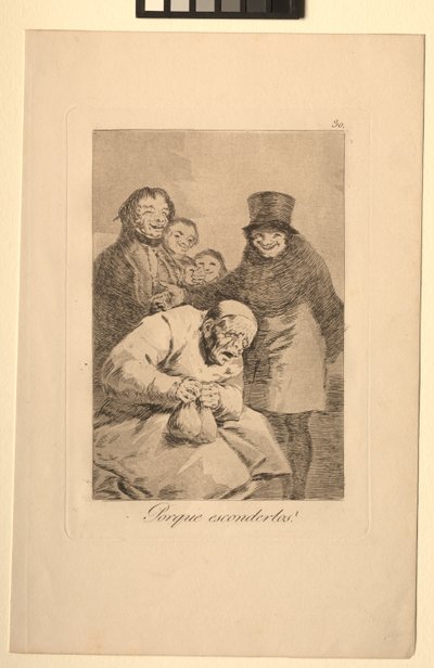 Caprichos: Why Hide Them by Francisco de Goya