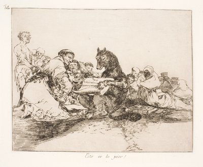It Is Worse (74) by Francisco de Goya
