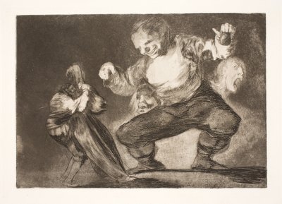 Fool (After Vice Comes Depravity) by Francisco de Goya