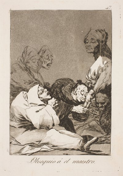 A Gift for the Master by Francisco de Goya