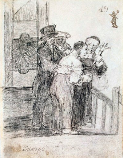 French Penalty by Francisco de Goya
