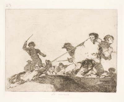 He Deserved It (29) by Francisco de Goya