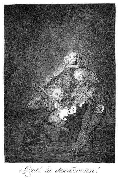 How They Pluck Her! by Francisco de Goya
