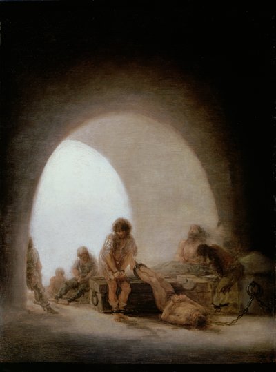 Interior of the Jail by Francisco de Goya