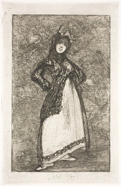 Maja Against a Background of Demons by Francisco de Goya