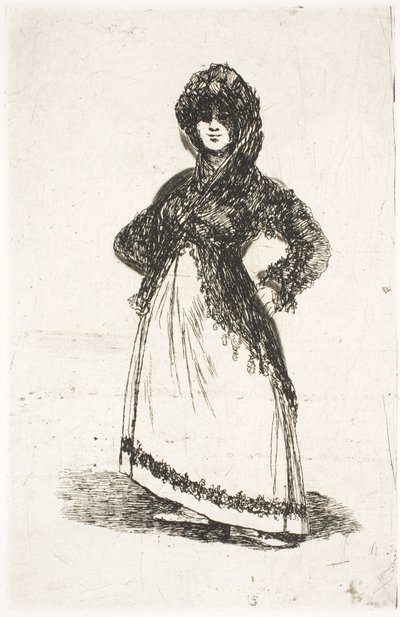 Maja, Standing by Francisco de Goya