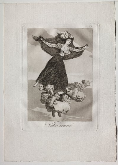 Ochenta Caprichos: Volaverunt by Francisco de Goya