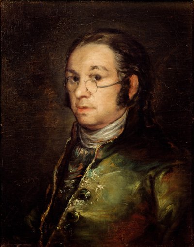 Self-Portrait with Glasses by Francisco de Goya