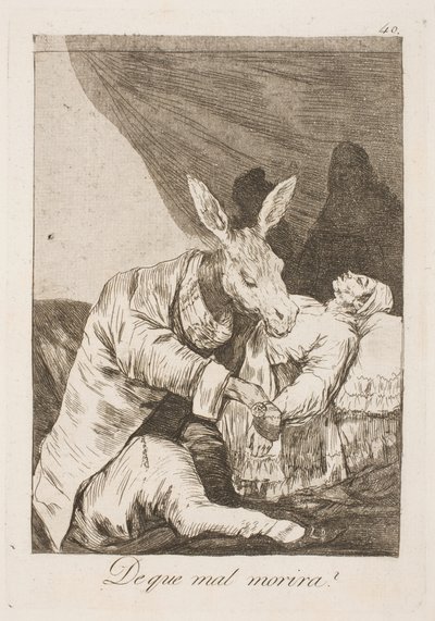 Will the Doctor or the Disease Kill Him? by Francisco de Goya