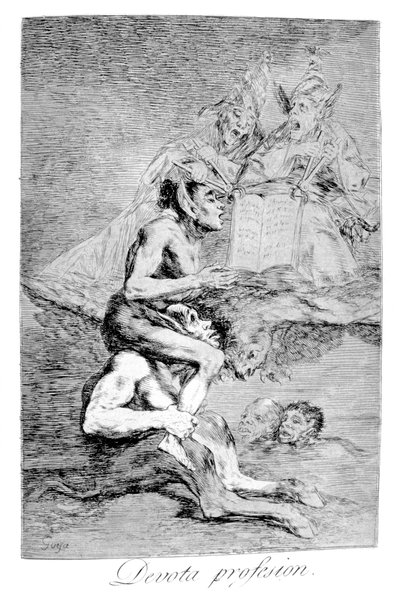 The Devout Profession by Francisco de Goya