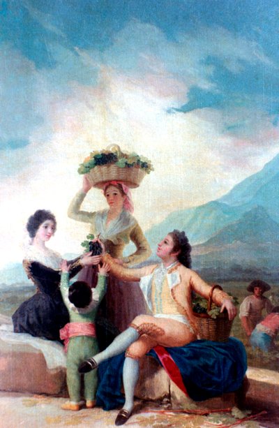 The Grape Harvest by Francisco de Goya