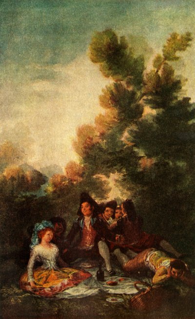 The Picnic, 1785-1790 by Francisco de Goya