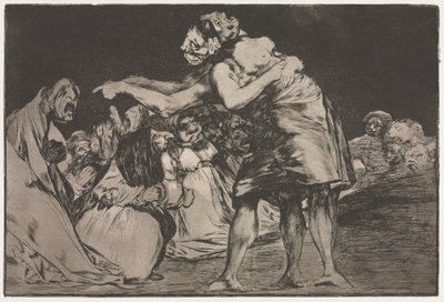 The Proverbs: Matrimonial Folly by Francisco de Goya