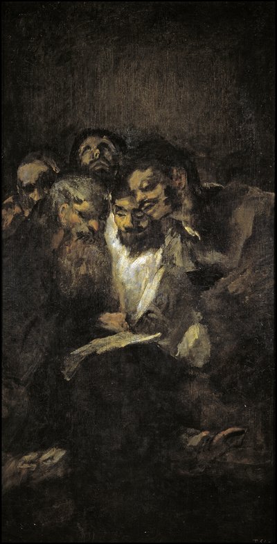 The Reading Politicians by Francisco de Goya
