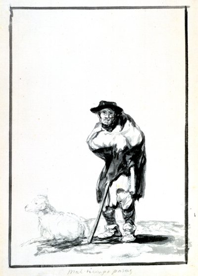 The Shepherd by Francisco de Goya