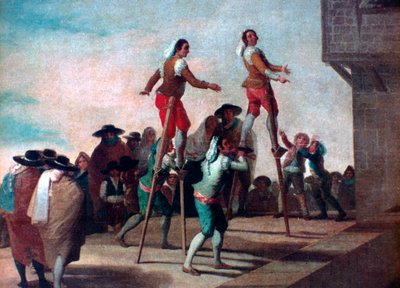 The Stilts by Francisco de Goya