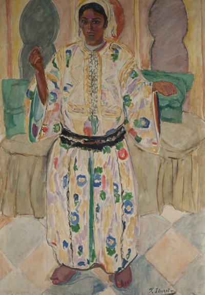 Woman Dwells by Francisco de Iturrino