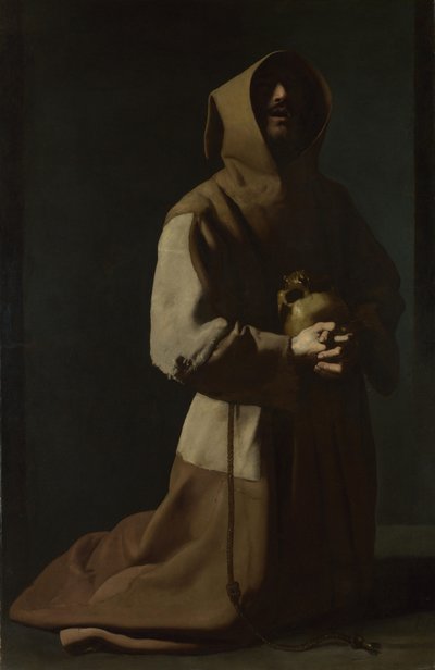 Saint Francis in Meditation by Francisco de Zurbaran
