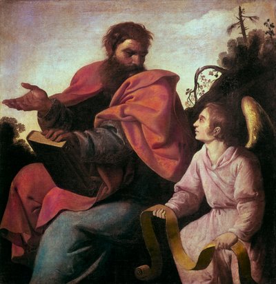 Saint Matthew and the Angel by Francisco de Zurbaran