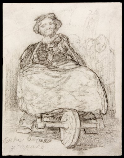 Cheap Covered Coach by Francisco de Goya