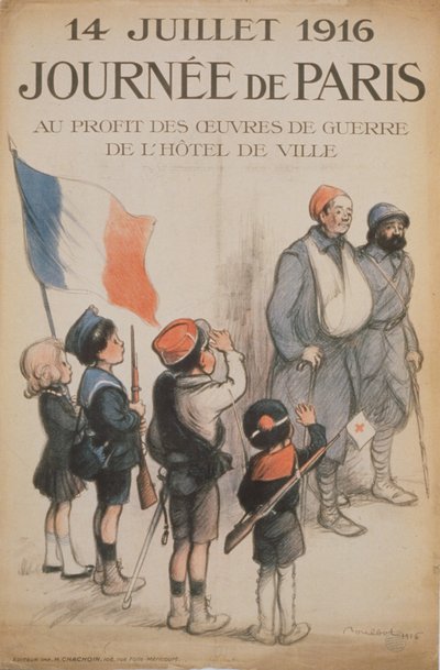 Journée de Paris. 14 Juillet 1916, 1916 by Francisque Poulbot
