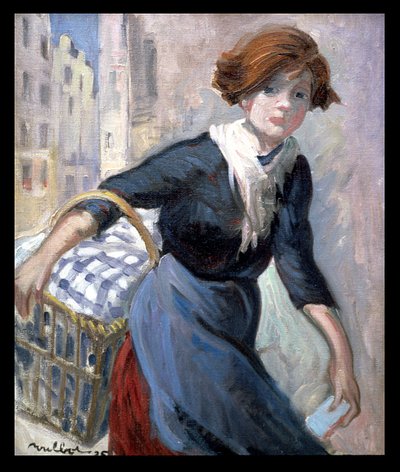 The Washerwoman by Francisque Poulbot