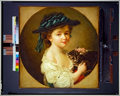 Girl with Cat by Francois Hubert Drouais