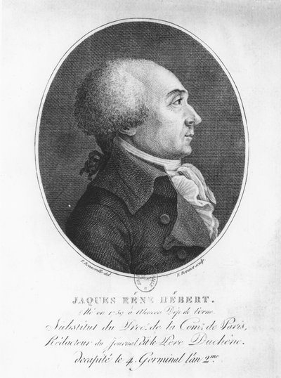 Jacques René Hébert by Francois Bonneville