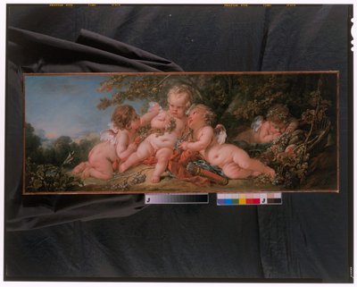 Four Putti in Landscape by François Boucher