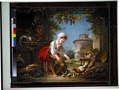 The Little Farm Maid by François Boucher