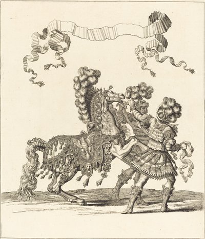 Cheval de Main et Palfreniers Romains by Francois Chauveau