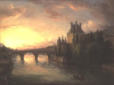 View of the Seine by Francois Edme Ricois