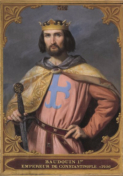 Baldwin I of Constantinople 1171-1205, 1845 by Francois Edouard Picot