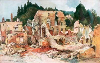 Clermont-en-Argonne, France, August 1915 by Francois Flameng