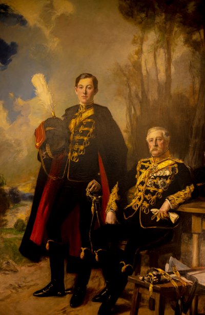 Father And Son by Francois Flameng