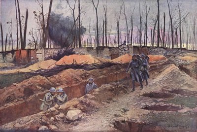 First World War battlefield scene by Francois Flameng