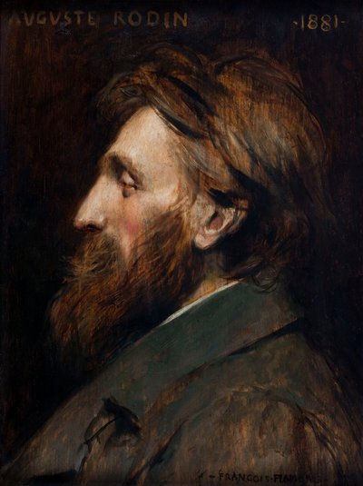 Portrait of Auguste Rodin, 1881 by Francois Flameng