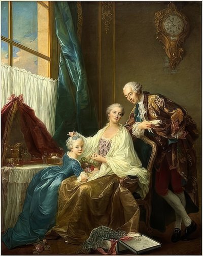 Family Portrait. 1756 by Francois Hubert Drouais