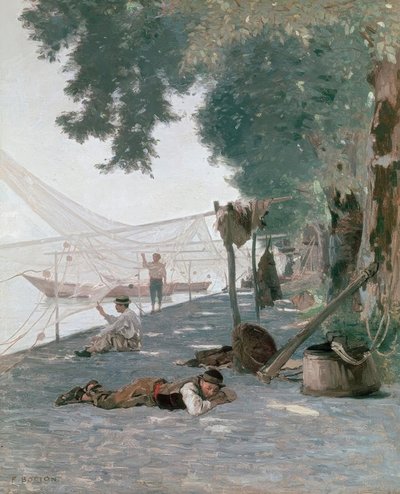 Nets and Fishermen by Francois Louis David Bocion