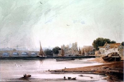 Lambeth Palace and Westminster Bridge by Francois Louis Thomas Francia