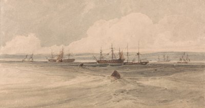 View of Sheerness by Francois Louis Thomas Francia