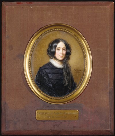 Miniature of the Comtesse de Sainte-Aldegonde by Francois Meuret