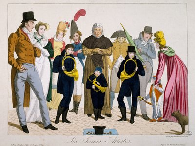 Young artists, print, France by Francois Nicolas Martinet