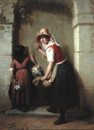 The Flower Sellers by Francois Verheyden