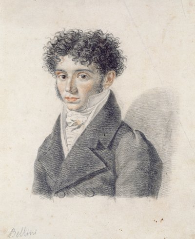 Portrait of Vincenzo Bellini (1801-35) by Francois Xavier Fabre