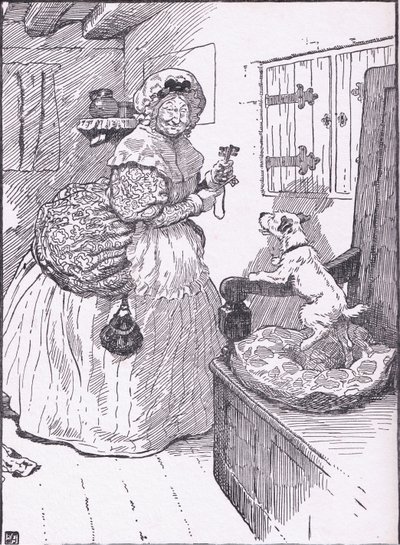 Old Mother Hubbard-went to the cupboard by Frank Adams